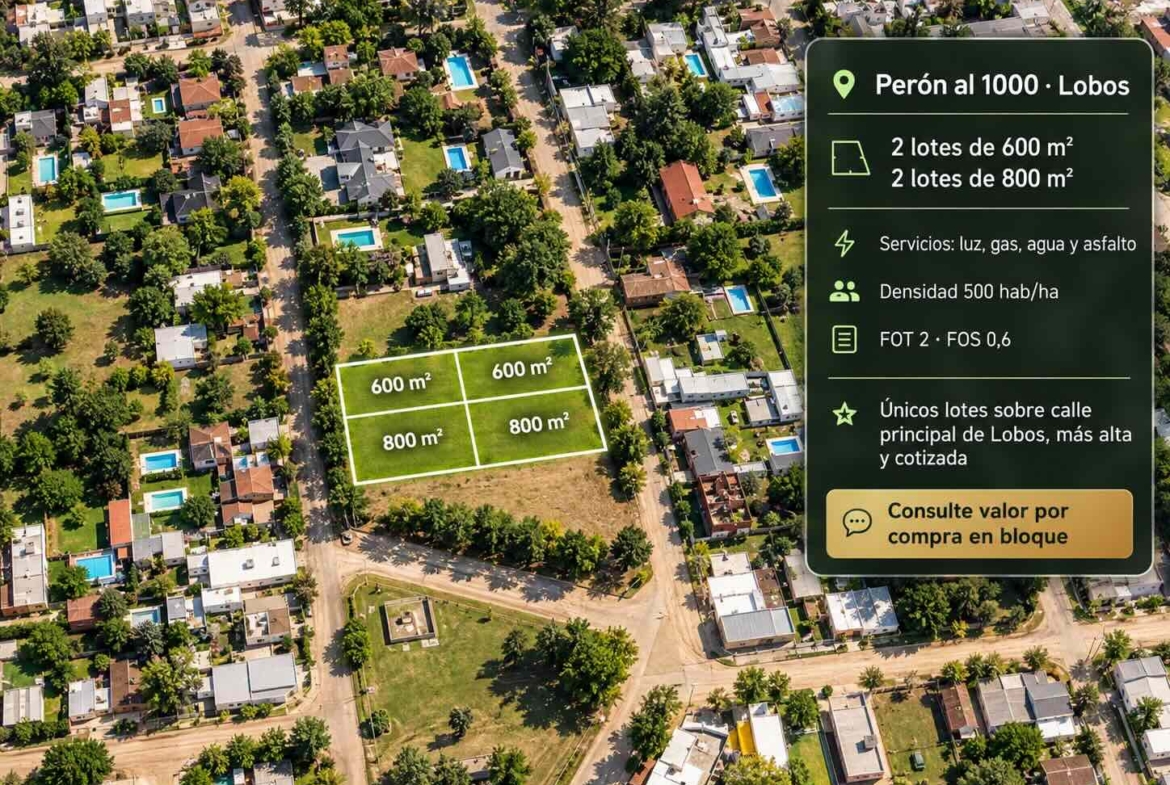 2 Lotes Excelente Zona – Lobos