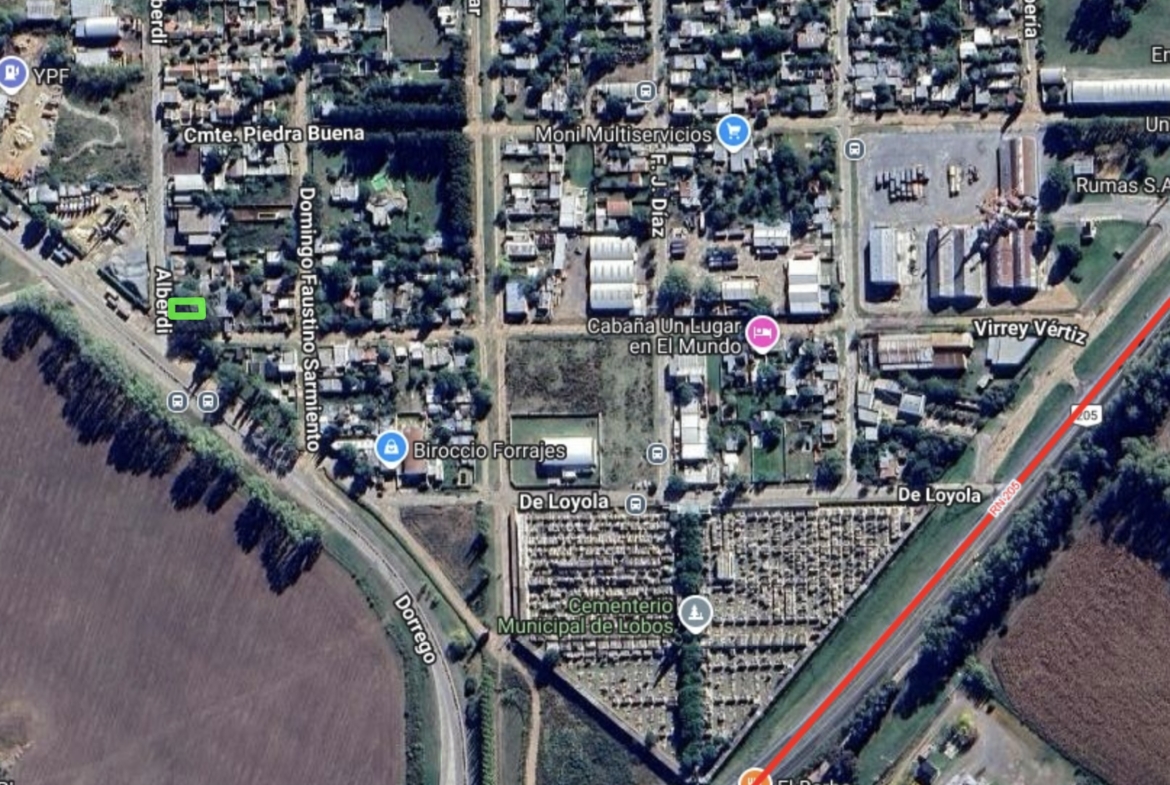 Lote Industrial – Zona Terminal – Lobos